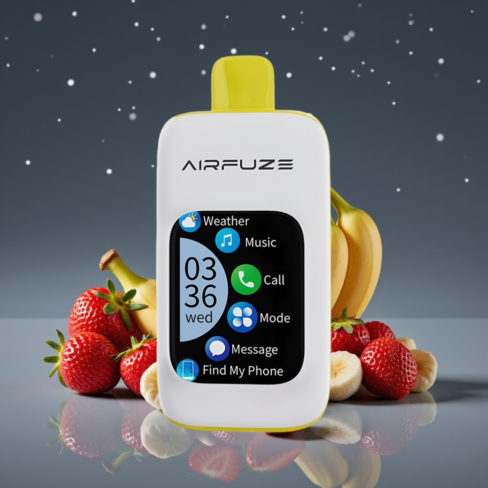 AirFuze Smart 30000 Puffs Pod μιας χρήσης Φράουλα Μπανάνα 5% 900mAh Τύπου-C