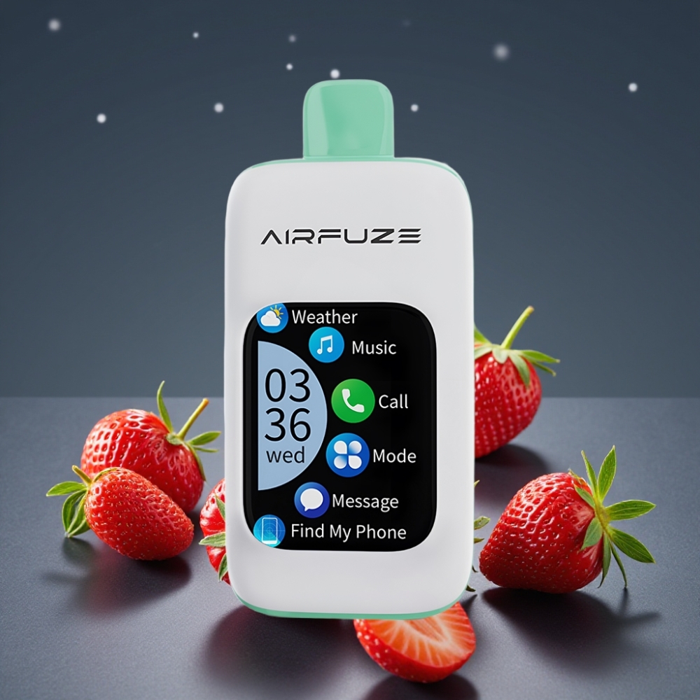 AirFuze Smart 30000 Puffs Pod μιας χρήσης Φράουλα Καλοκαιρινό 5% 900mAh Τύπου-C