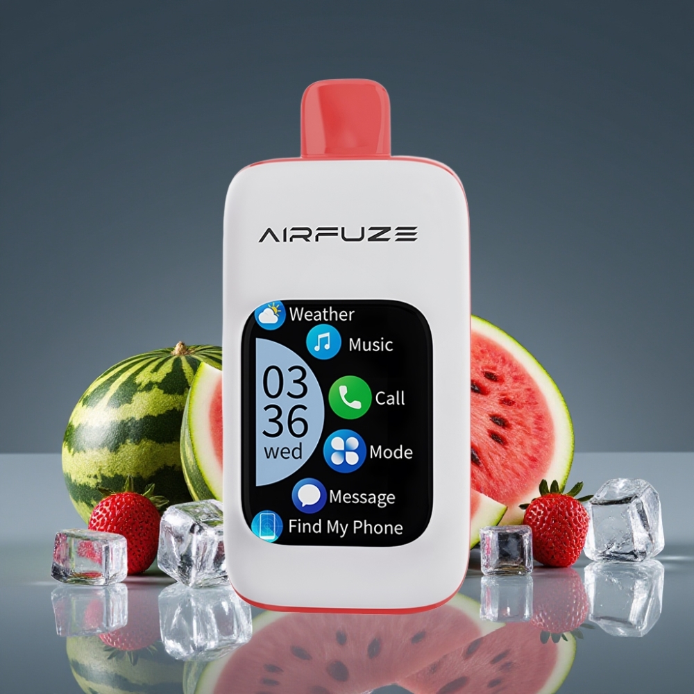 AirFuze Smart 30000 Puffs Pod μιας χρήσης με πάγο καρπούζι 5% νικοτίνη 900mAh Τύπου-C