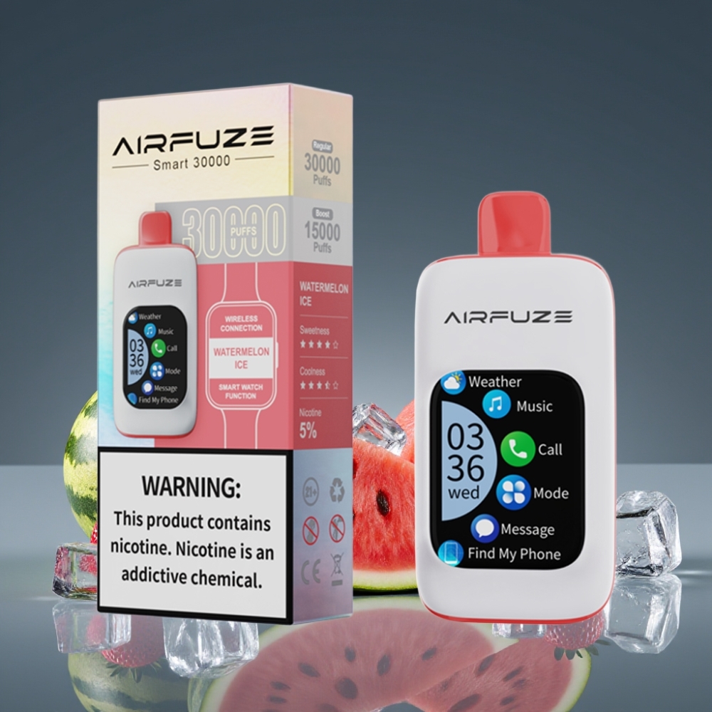 AirFuze Smart 30000 Puffs Pod μιας χρήσης με πάγο καρπούζι 5% νικοτίνη 900mAh Τύπου-C