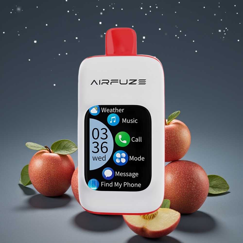 AirFuze Smart 30000 Puffs Pod μιας χρήσης Τριπλό Μήλο Οθόνη αφής 5% 900mAh Τύπου-C