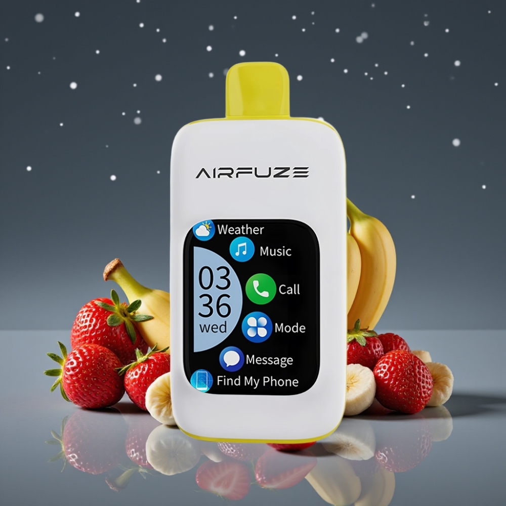 AirFuze Smart Pro 40000 Puffs φράουλα-μπανάνα 20ML 900mAh επαναφορτιζόμενη