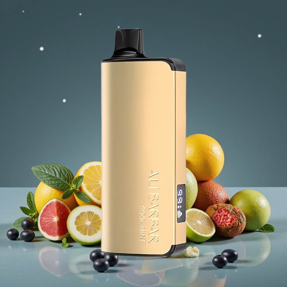 Alibarbar Ingot 9000 Puffs 22ml Cool Mint LED Οθόνη Μη Επαναφορτιζόμενη