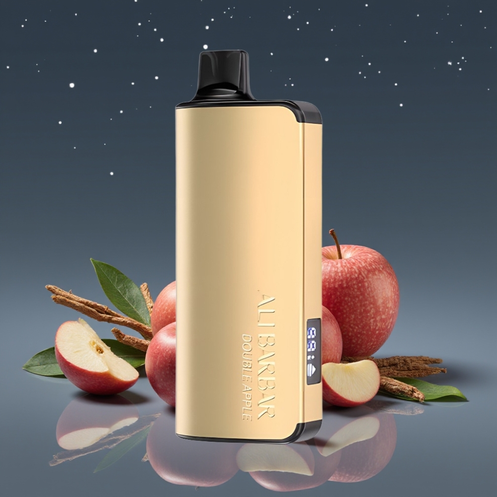 Alibarbar Ingot 9000 Puffs Ατμοποιητής μιας χρήσης Double Apple 22ml LED Οθόνη