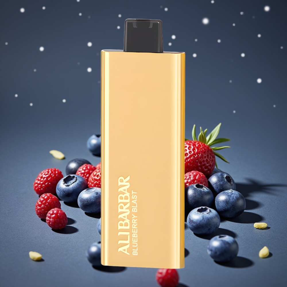 Alibarbar Pandora 7000 Puffs 17ml Μπλε Βατόμουρο Disposable Vape