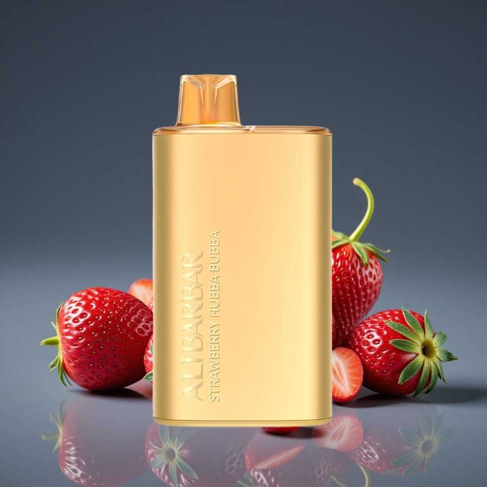 Alibarbar Rich 8000 Puffs 20ml Strawberry Hubba Bubba Vape μιας χρήσης 2000mAh