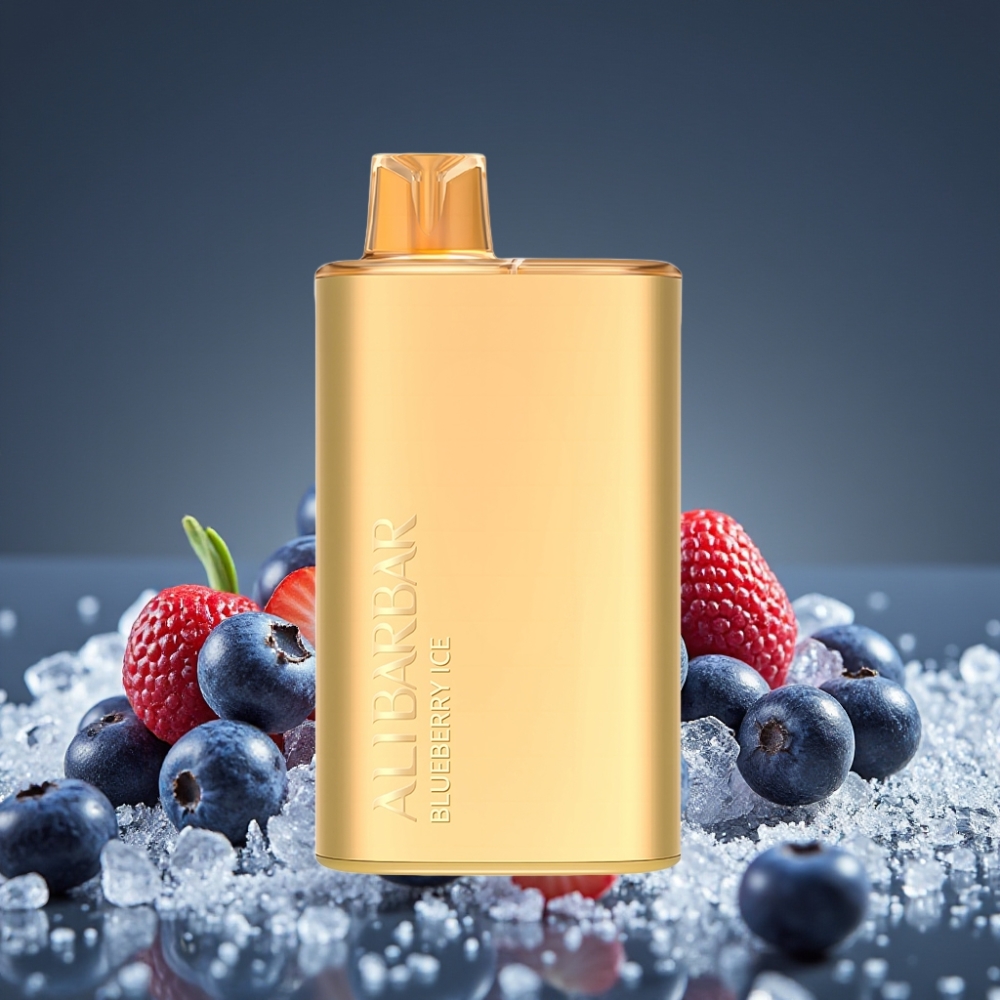Alibarbar Rich 8000 Puffs Vape μιας χρήσης Blueberry Ice 20ml 2000mAh