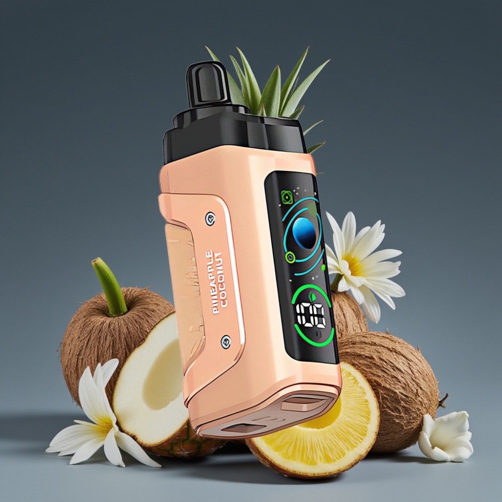Razz Bar 45000 Puffs Adjustable Airflow Pineapple Coconut Disposable Vape