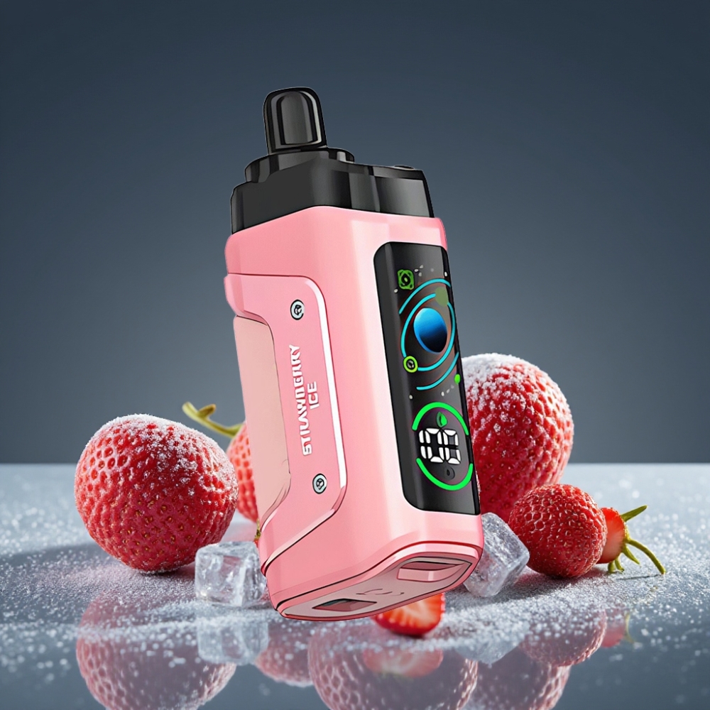 Razz Bar 45000 Puffs Adjustable Airflow Strawberry Ice Disposable Vape