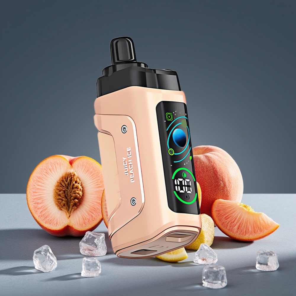 Razz Bar 45000 Puffs Disposable Vape 1.0 Ohm Mesh Juicy Peach Ice