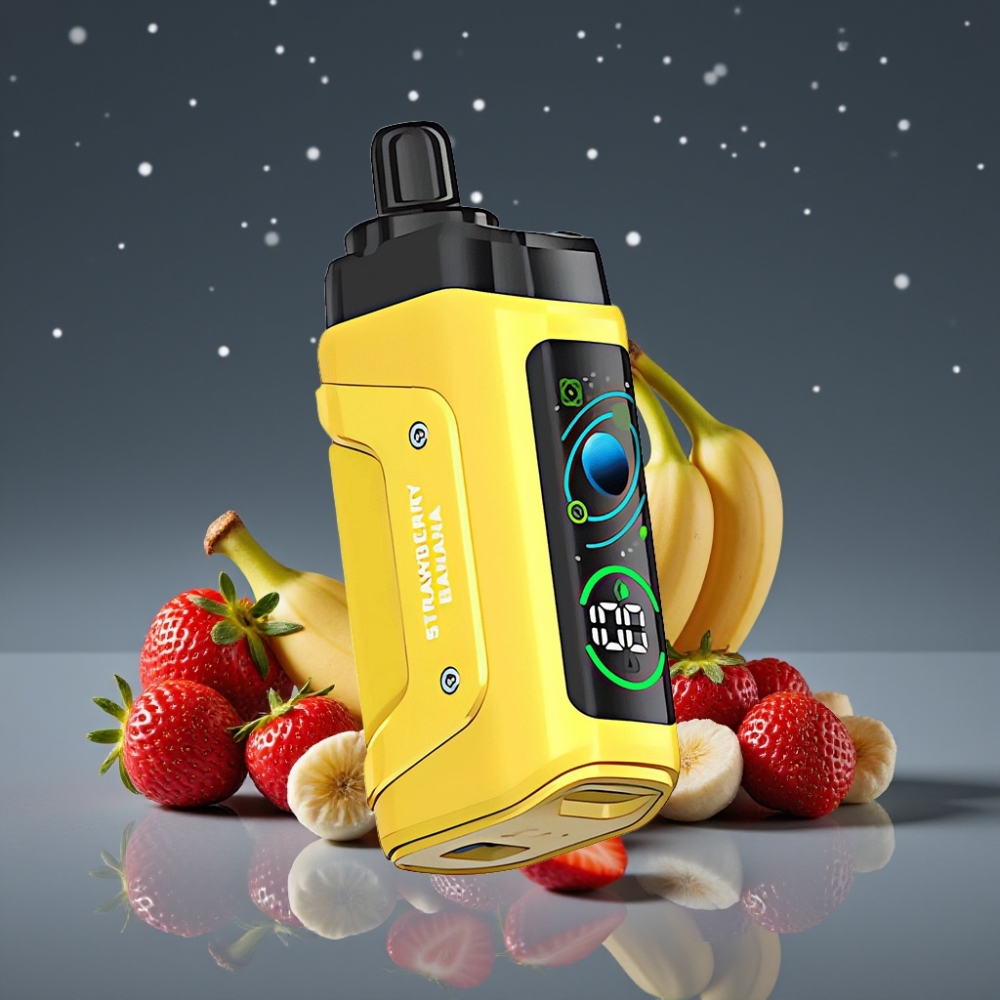 Razz Bar 45000 Puffs Disposable Vape Φράουλα Μπανάνα με Mesh Coil 1.0 Ohm & Type-C