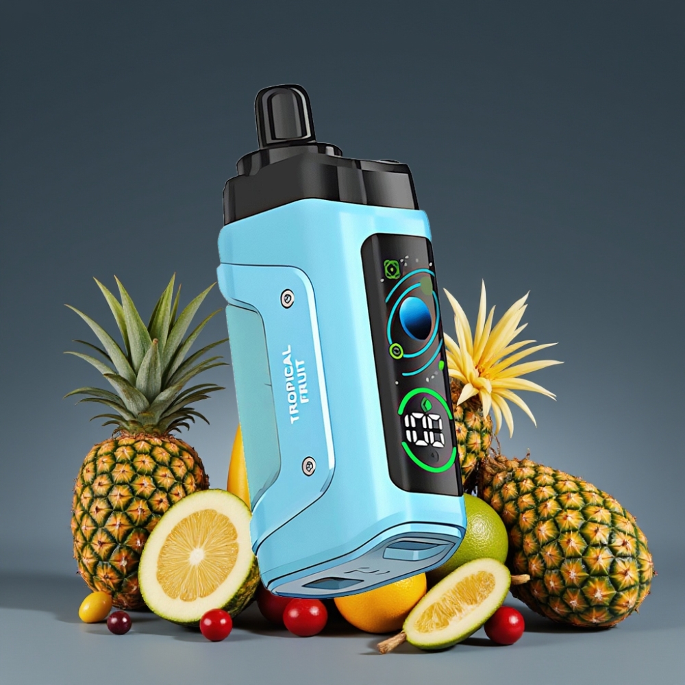 Razz Bar Tropical Fruit 45000 Puffs Disposable Vape Adjustable Airflow Type-C