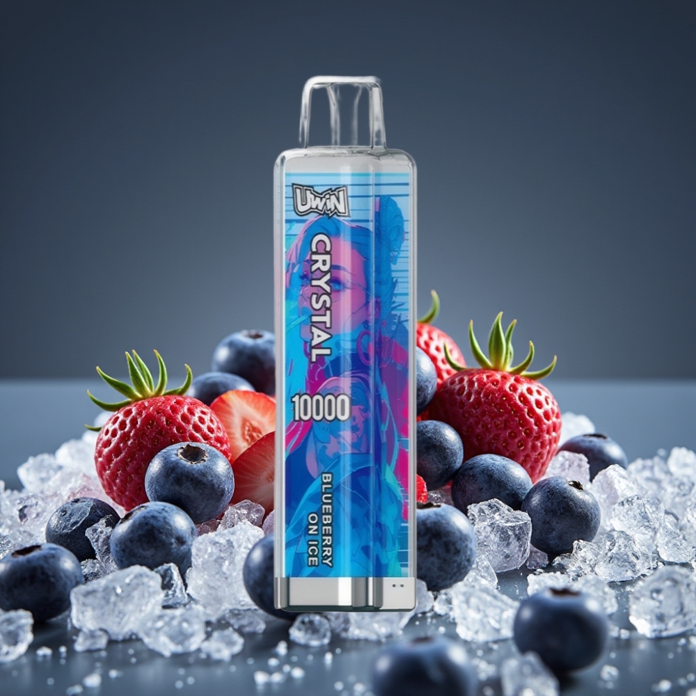 UWIN Crystal 10000 Puffs 18ml Blueberry On Ice RGB Lights Type-C Charging