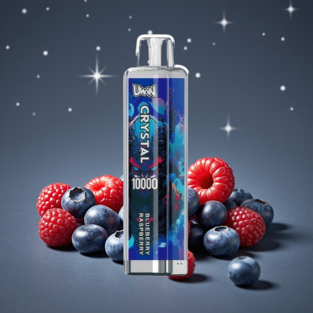 UWIN Crystal 10000 Puffs Blueberry Raspberry 18ml RGB 650mAh Type-C