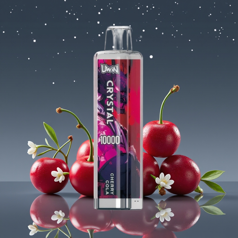 UWIN Crystal 10000 Puffs Cherry Cola 18ml RGB Lights Type-C Rechargeable