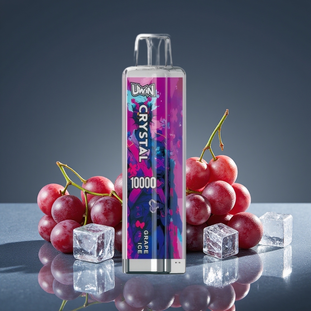 UWIN Crystal 10000 Puffs Grape Ice Disposable Vape 18ml 650mAh RGB