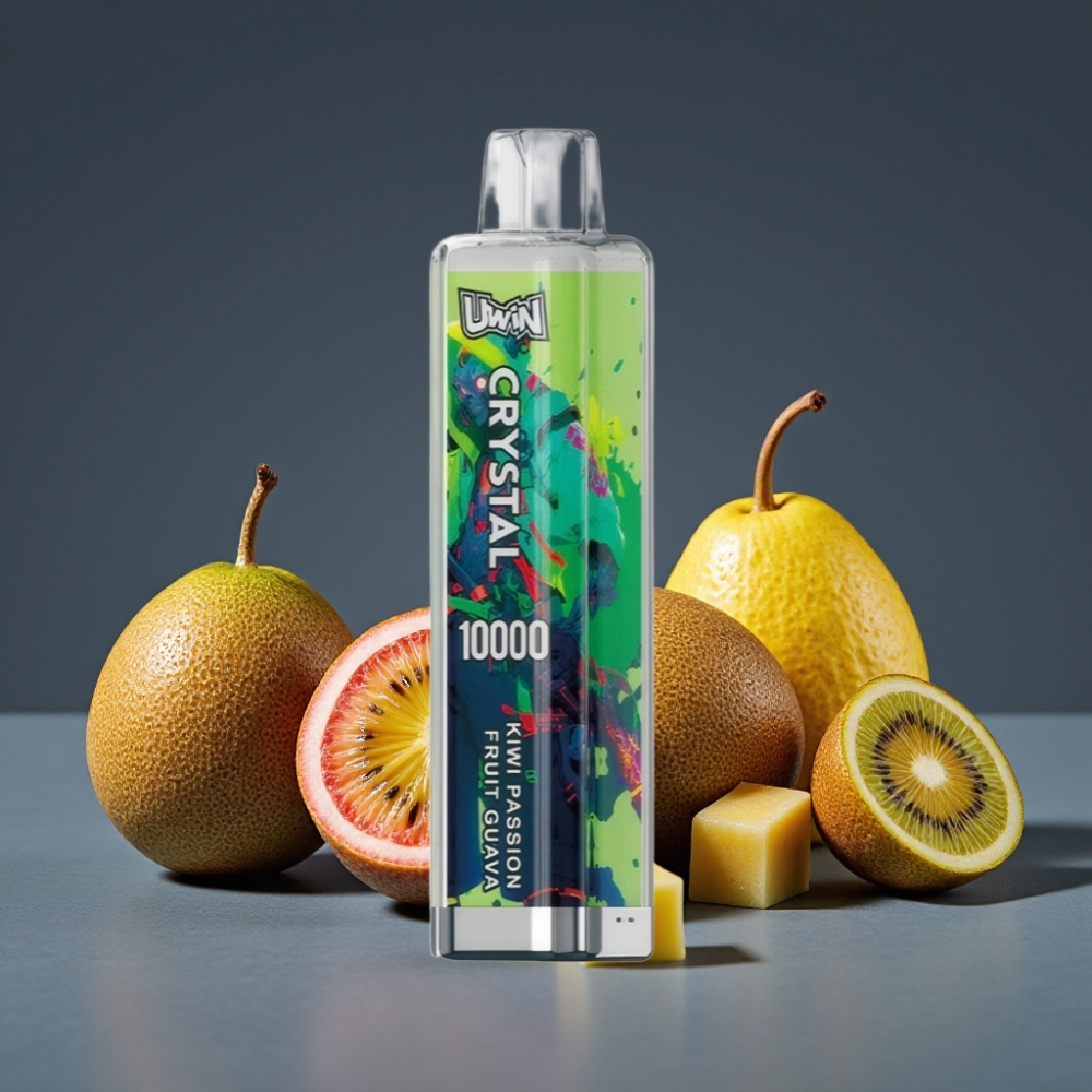 UWIN Crystal 10000 Puffs Kiwi Passion Fruit Guava 18ml RGB 650mAh Type-C