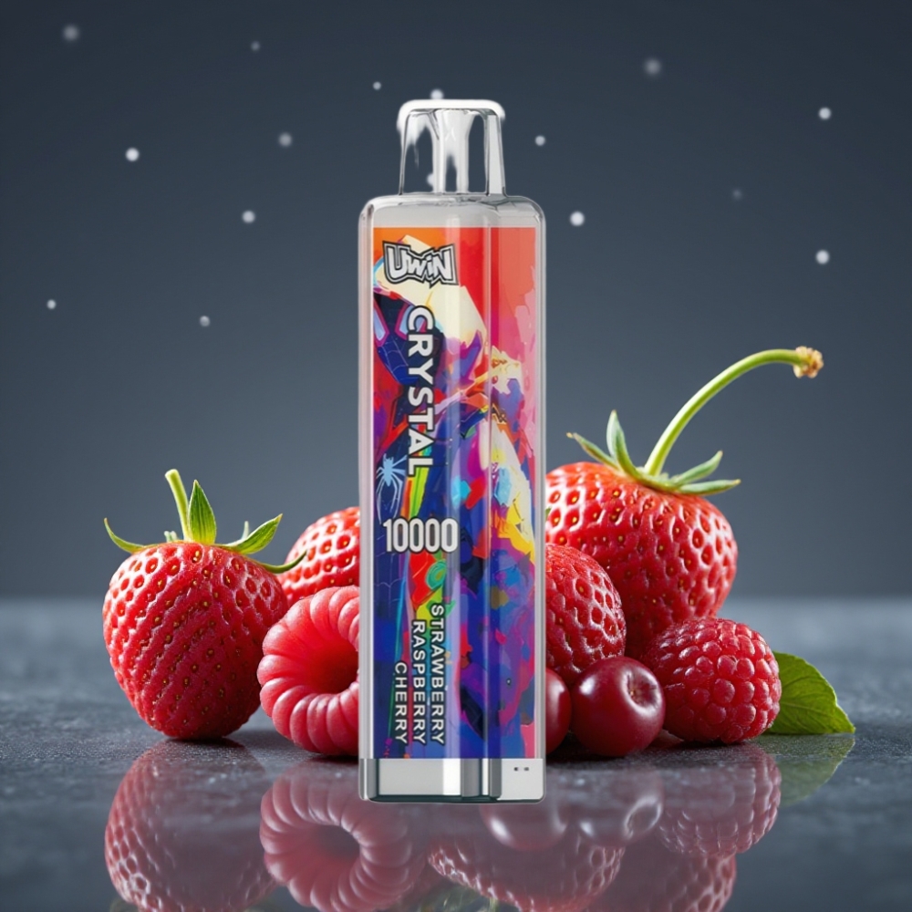 UWIN Crystal 10000 Puffs Strawberry Raspberry Cherry 18ml RGB