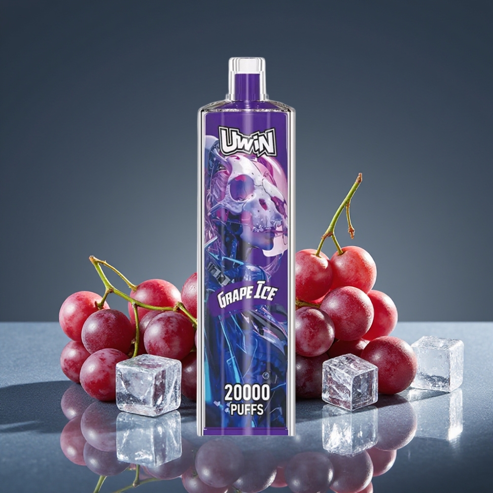 Uwin Shisha Hookah Crystal 20000 Puffs 22ml Grape Ice Mesh Coil Type-C