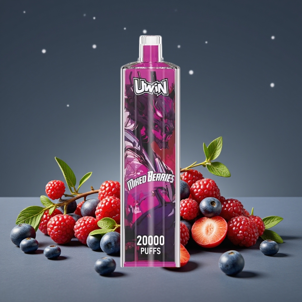 Uwin Shisha Hookah Crystal 20000 Puffs 22ml Mesh Coil Type-C Mixed Berries