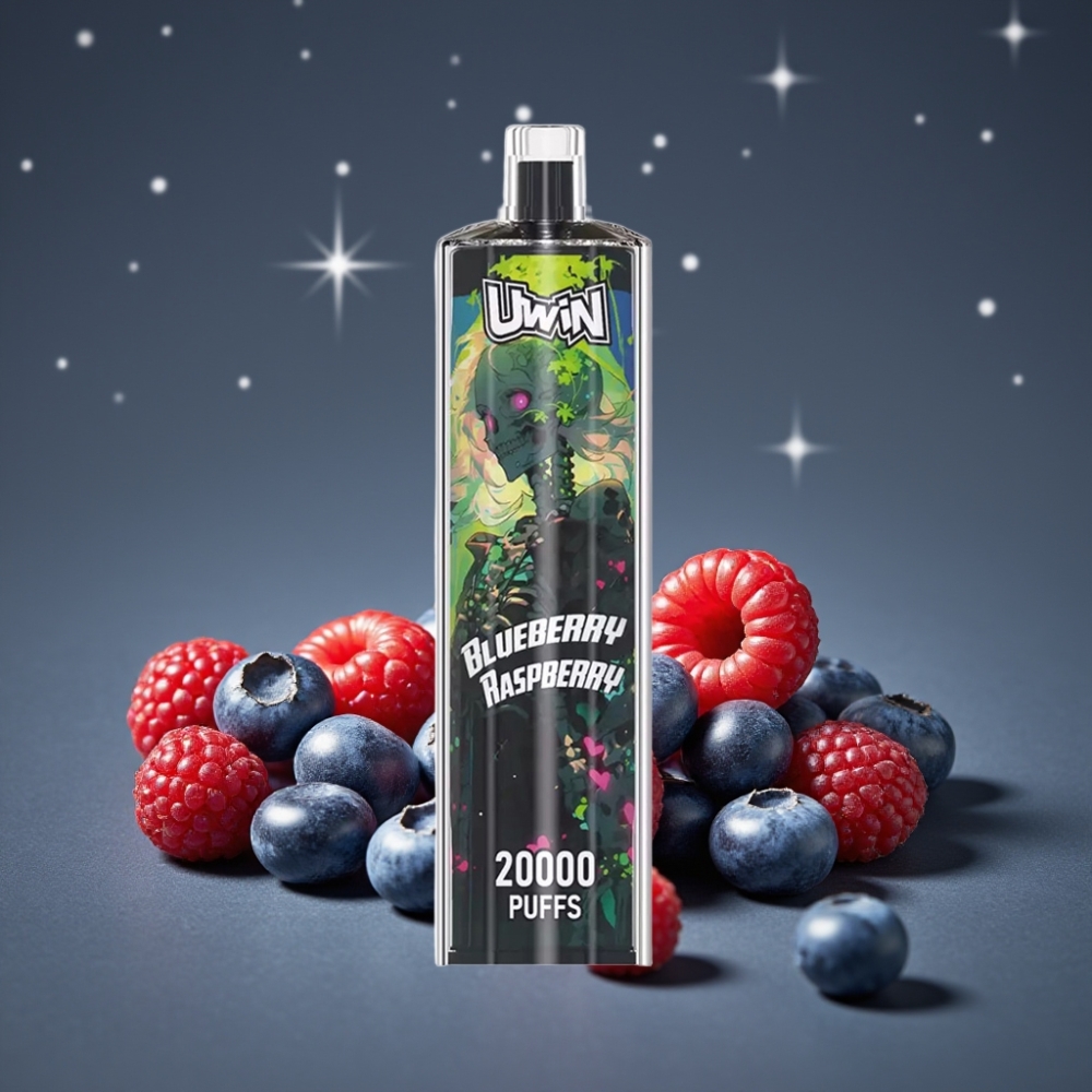 Uwin Shisha Hookah Crystal 20000 Puffs Blueberry Raspberry Mesh Coil Type-C
