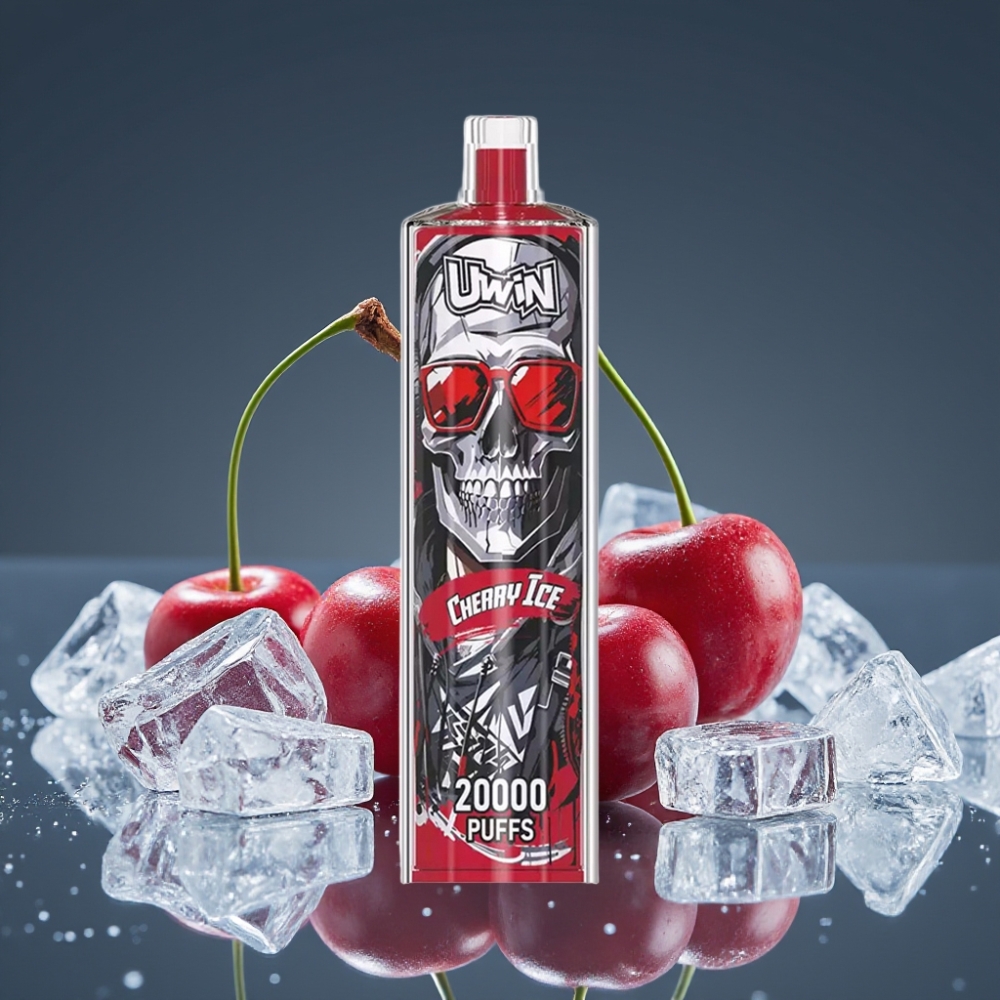 Uwin Shisha Hookah Crystal 20000 Puffs Cherry Ice 22ml Mesh Coil Type-C