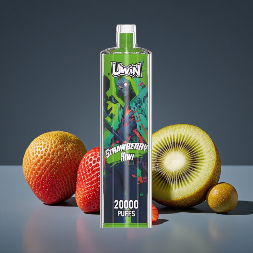 Uwin Shisha Hookah Crystal 20000 Puffs Strawberry Kiwi 22ml Mesh Coil Type-C