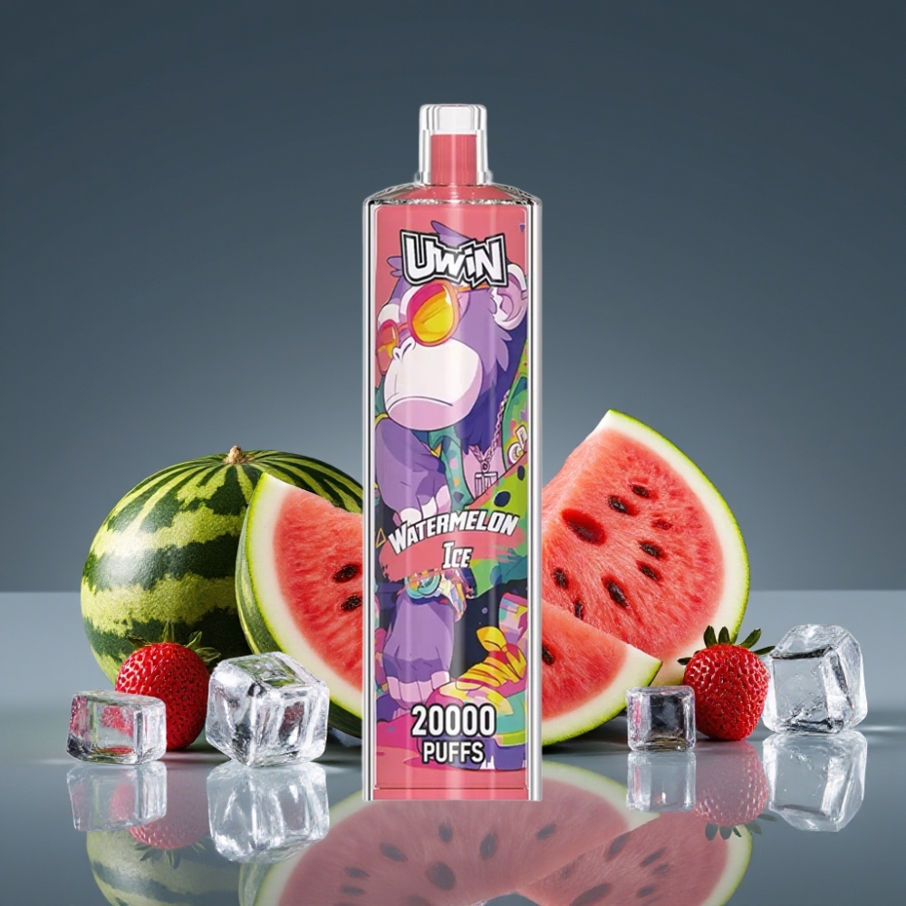 Uwin Shisha Hookah Crystal 20000 Puffs Watermelon Ice 22ml Mesh Coil Type-C