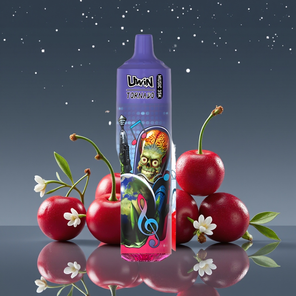 Uwin Tornado 35K Music Disposable Vape Κερασό-Κόλα 600mAh Type-C