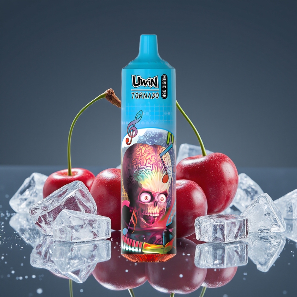 Uwin Tornado 35K Music Disposable Vape Cherry Ice 600mAh Type-C