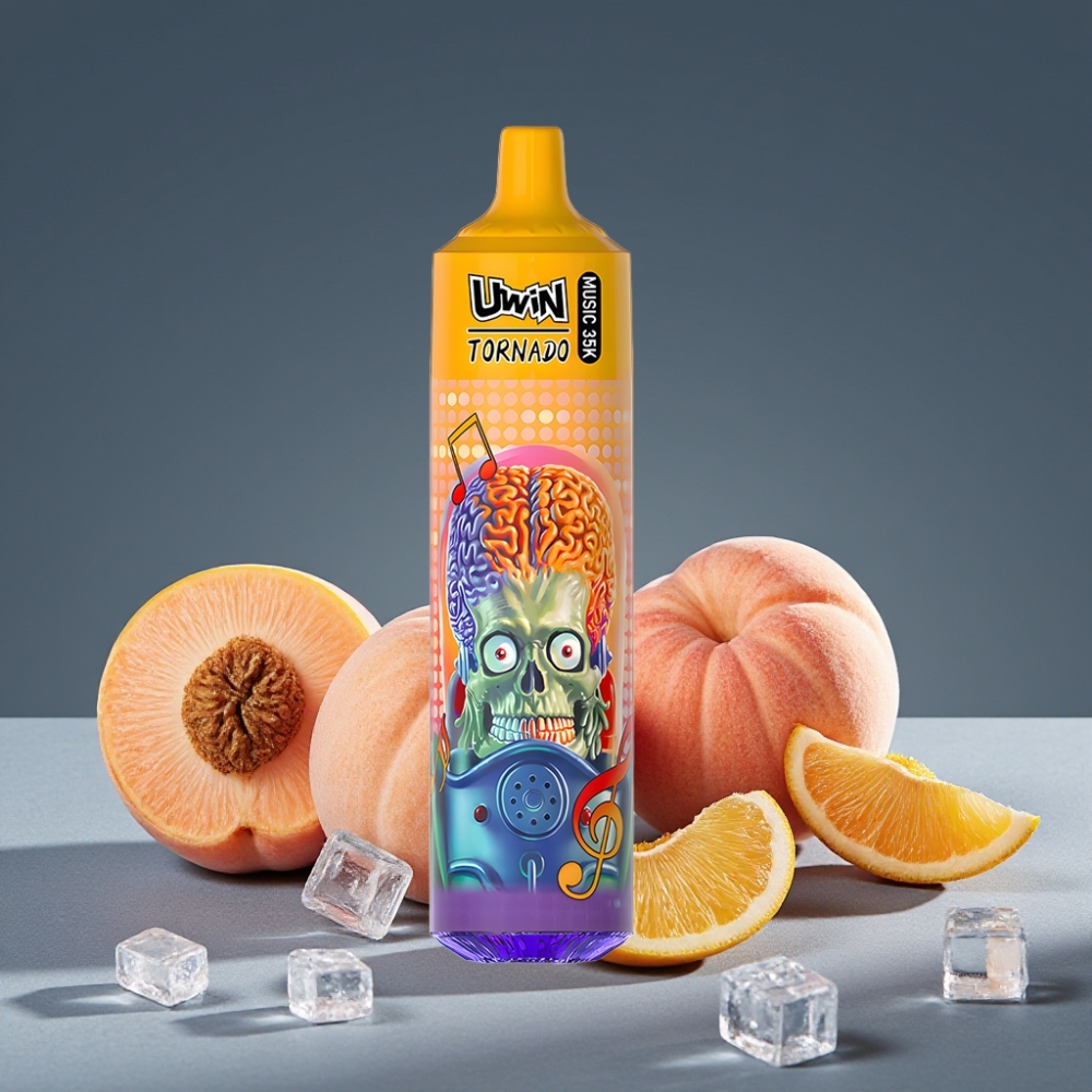 Uwin Tornado 35K Music Disposable Vape Summer Peach Ice 600mAh Type-C