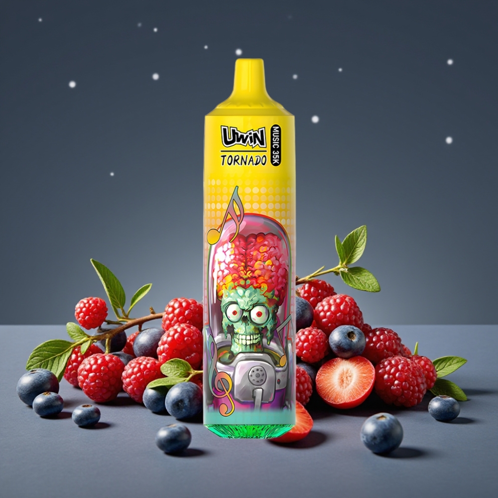 Uwin Tornado 35K Music Mixed Berries Disposable Vape Rechargeable 600mAh Type-C